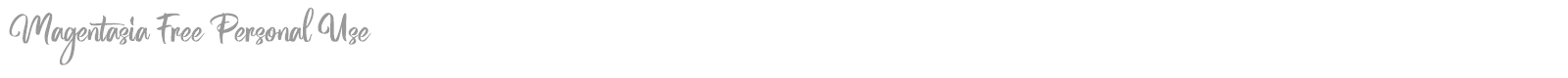 Magentasia font preview